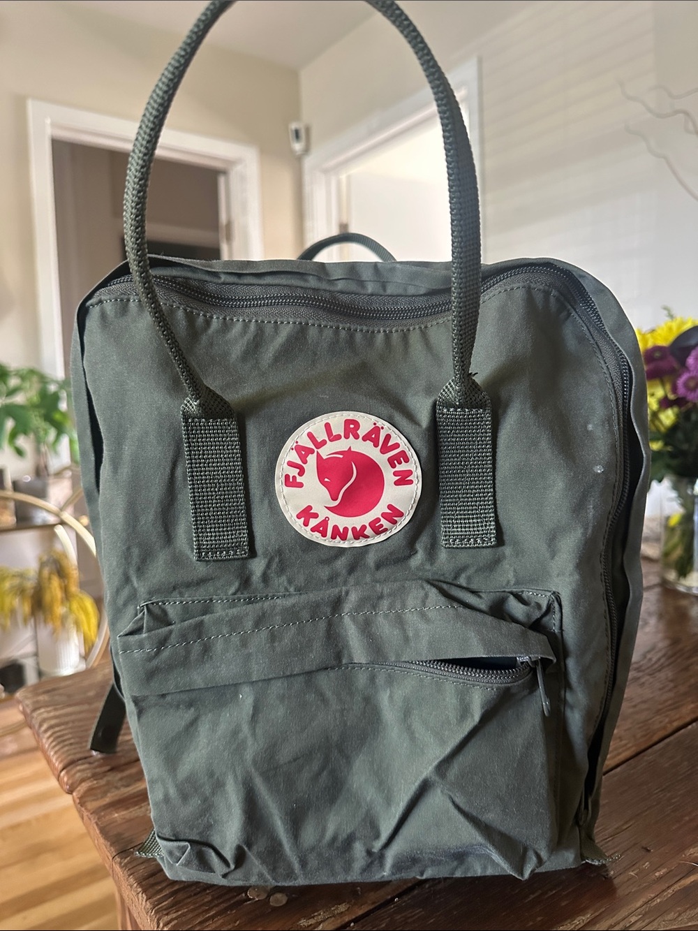 Dark Green Backpack - Classic Everyday Pack